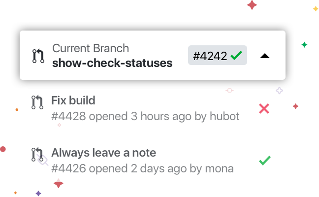 Image
      of Pull Request List and CI Check Feature